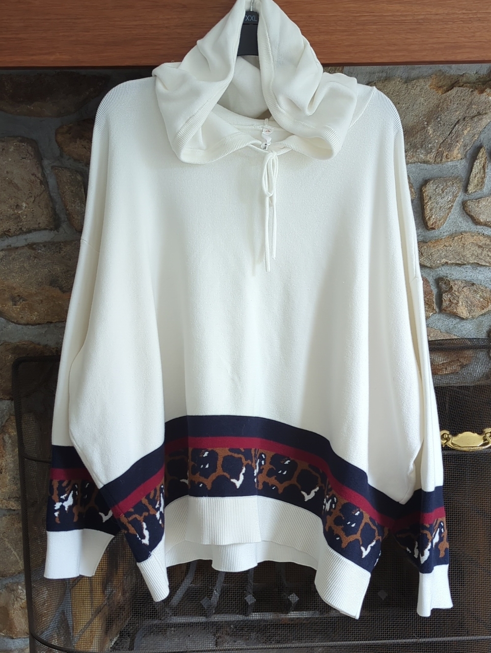 Anthropologie Daily Practice Colorblock Drawstring Hoodie